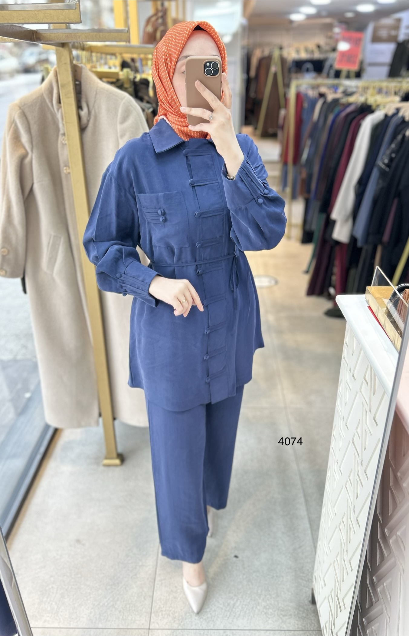 4074 Tencel Kumaş Takım - Görsel 19