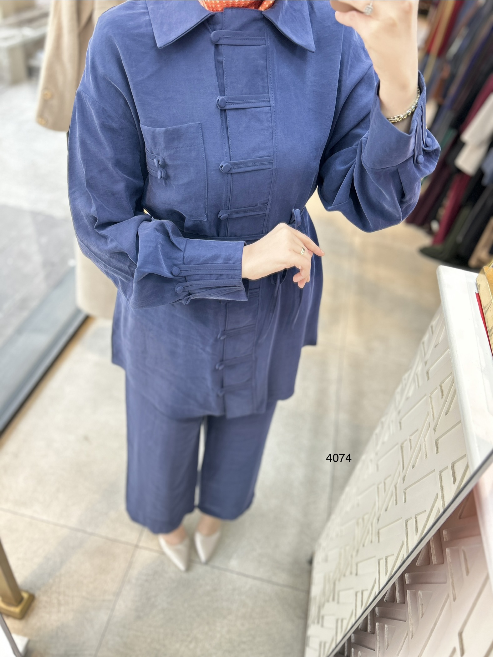 4074 Tencel Kumaş Takım - Görsel 8