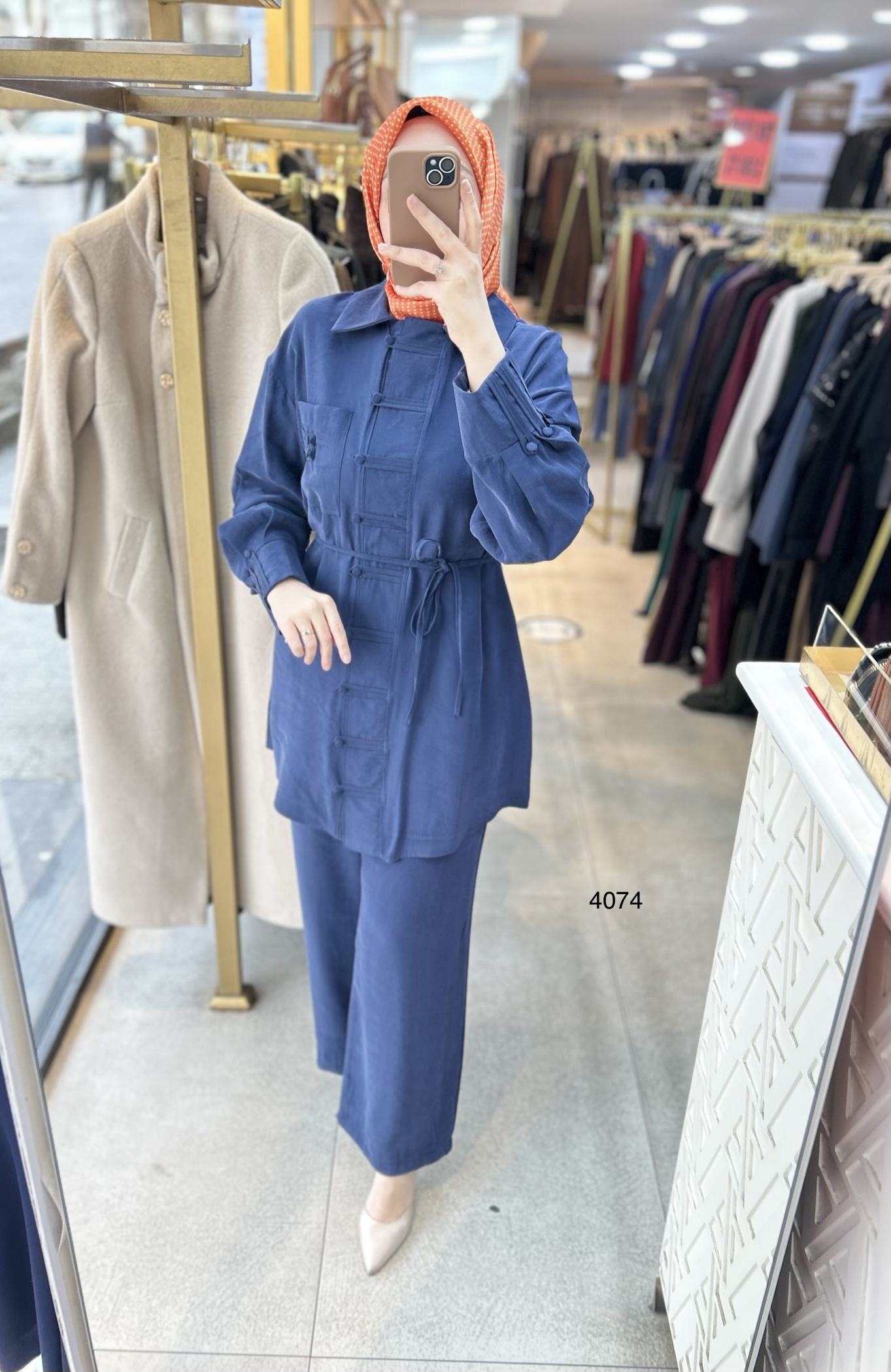 4074 Tencel Kumaş Takım - Görsel 7