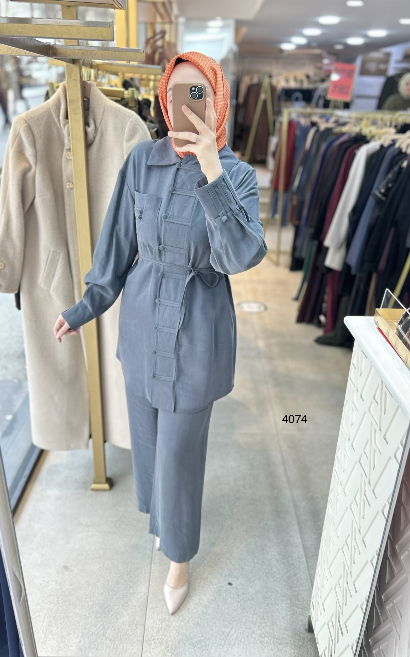 4074 Tencel Kumaş Takım - Görsel 5