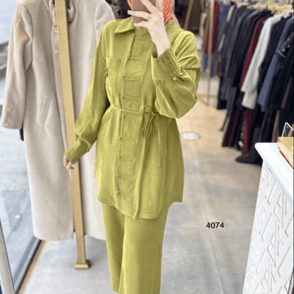 4074 Tencel Kumaş Takım - Görsel 23