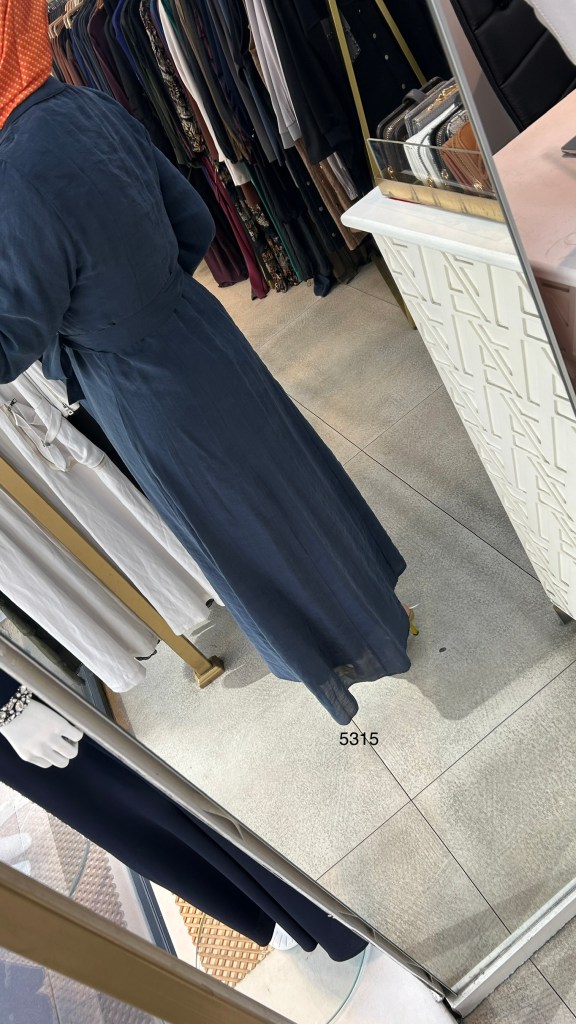 5315 Boydan Düğmeli Vual Kumaş Elbise