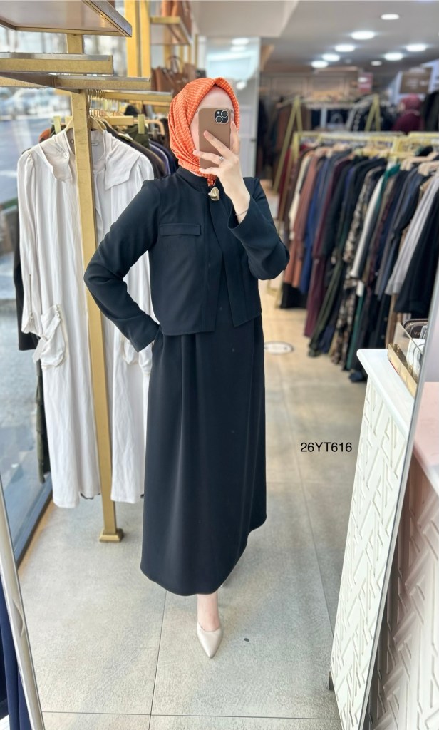 26YT616 Armine Trend İçli Dışlı Elbise