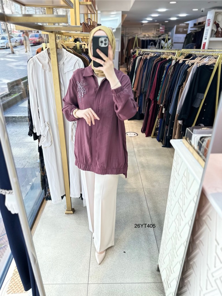 26YT405 Armine Trend Çiçekli Tunik