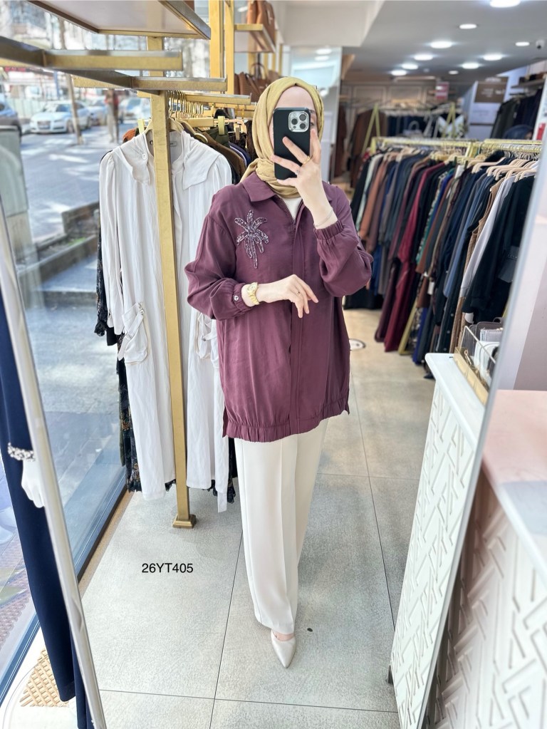 26YT405 Armine Trend Çiçekli Tunik
