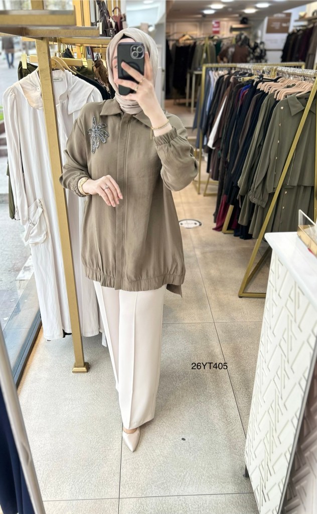 26YT405 Armine Trend Çiçekli Tunik
