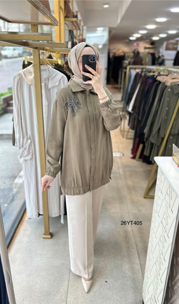 26YT405 Armine Trend Çiçekli Tunik