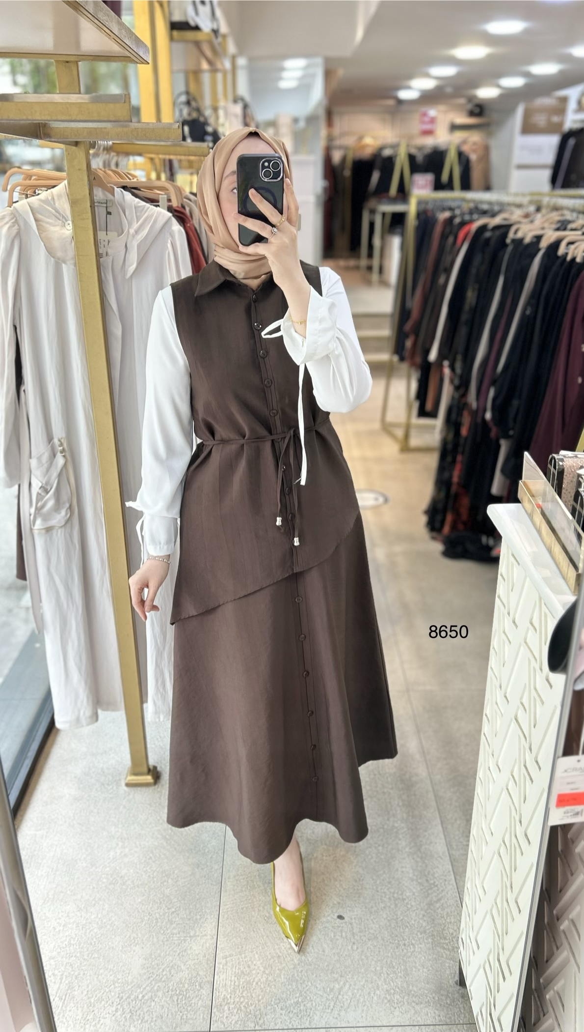 8650 Asimetrik Kesim Üçlü Takım - Görsel 5