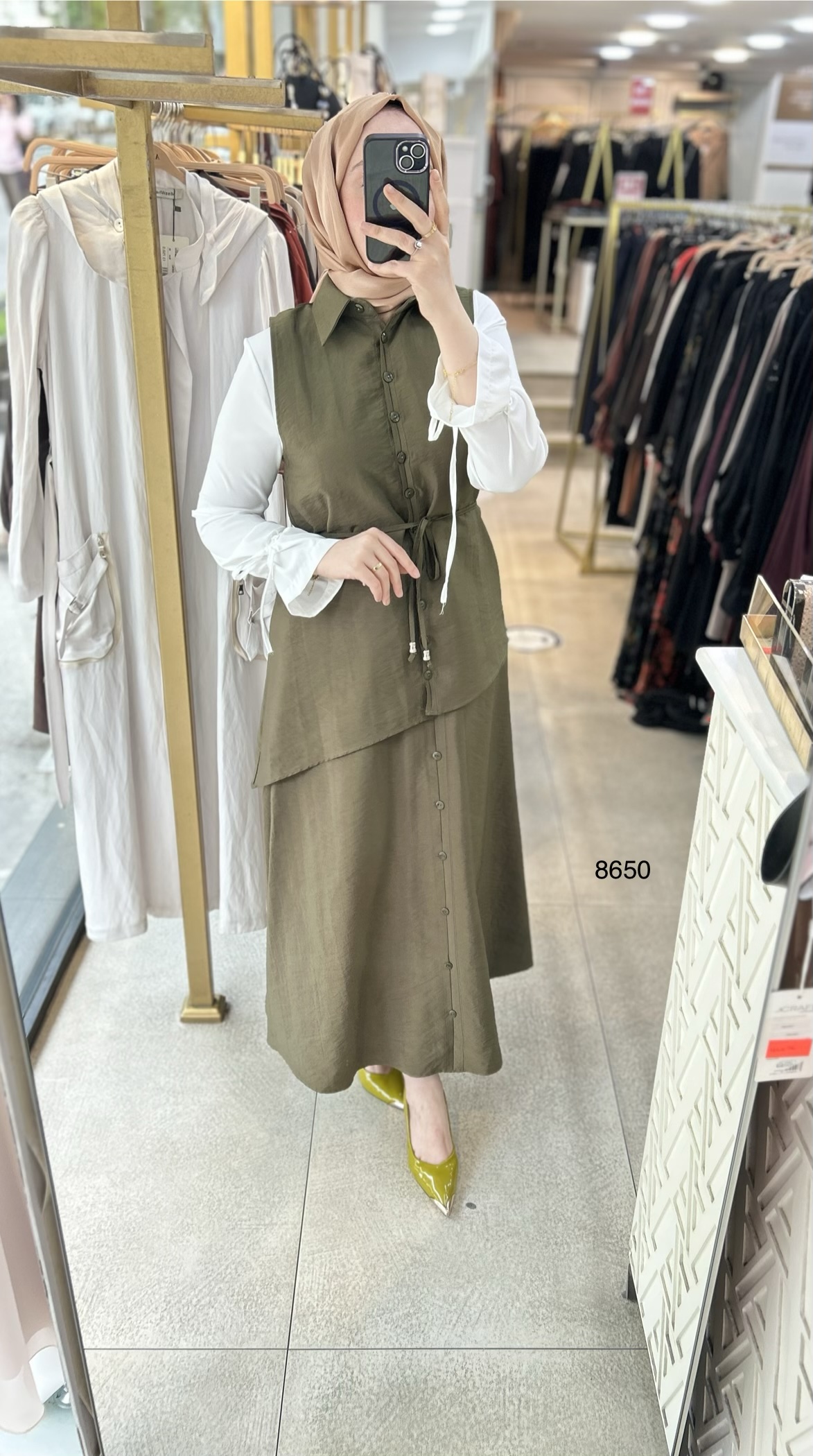 8650 Asimetrik Kesim Üçlü Takım - Görsel 4
