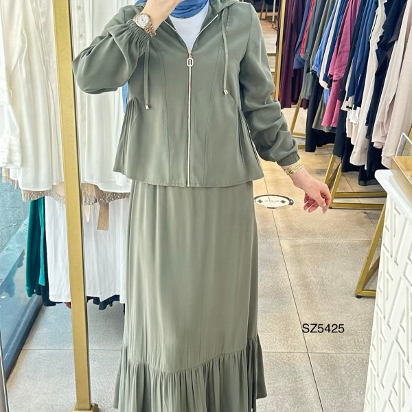 SZ5425 Selma Zaferoğlu Fermuar Detaylı - Görsel 7