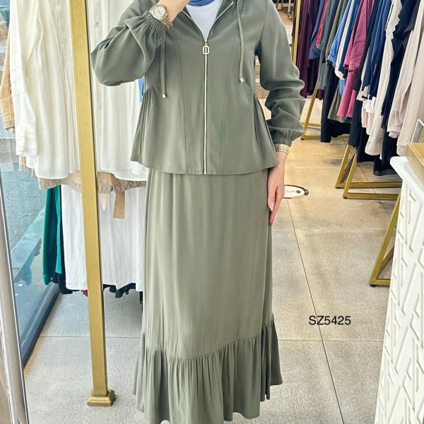 SZ5425 Selma Zaferoğlu Fermuar Detaylı - Görsel 16
