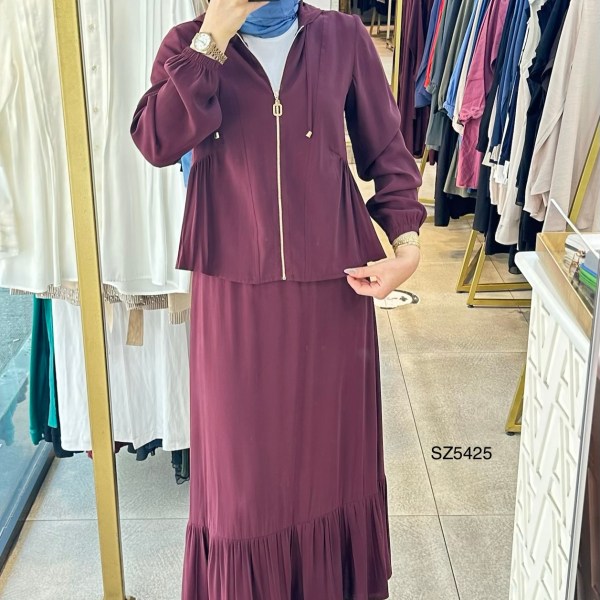 SZ5425 Selma Zaferoğlu Fermuar Detaylı - Görsel 10