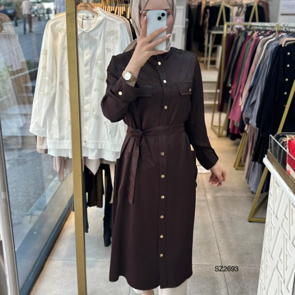 Selma Zaferoğlu SZ2693 Belden Kuşaklı Kap - Görsel 15