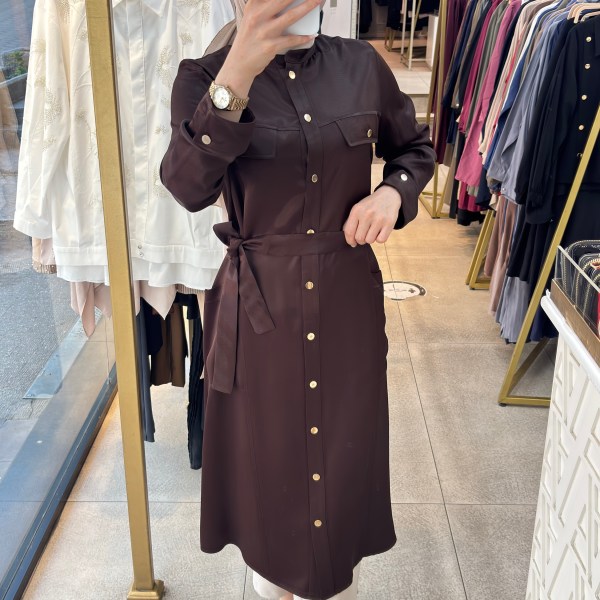Selma Zaferoğlu SZ2693 Belden Kuşaklı Kap - Görsel 3