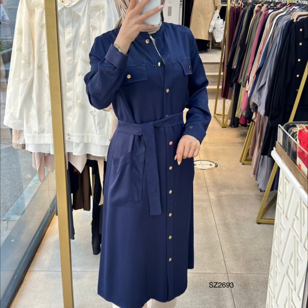 Selma Zaferoğlu SZ2693 Belden Kuşaklı Kap - Görsel 20