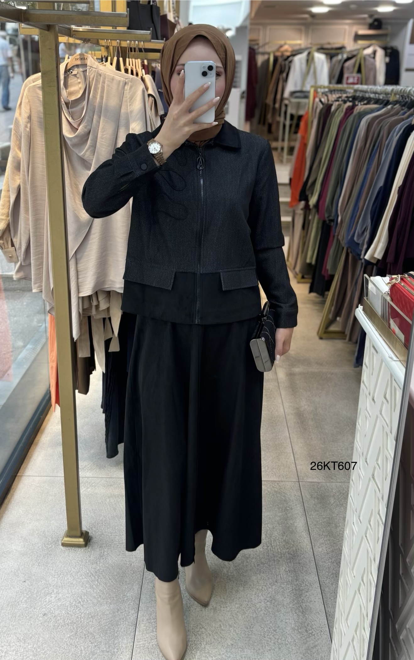 Armine Trend 26KT607 Nubuk Detaylı Takım - Görsel 8