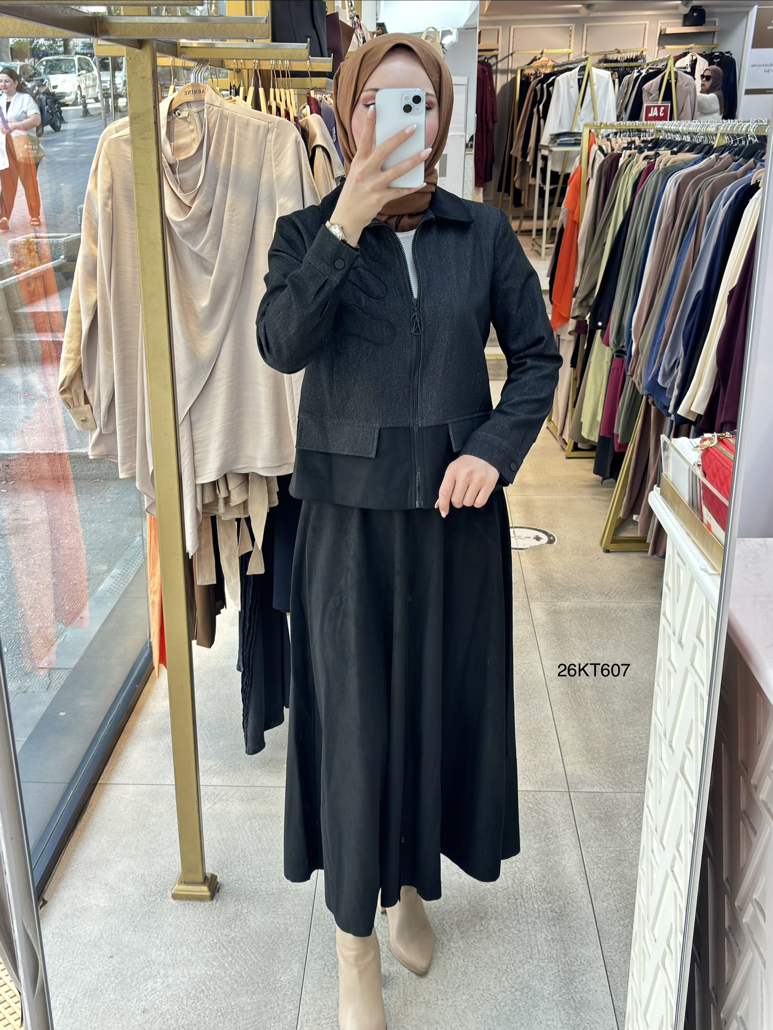 Armine Trend 26KT607 Nubuk Detaylı Takım - Görsel 5