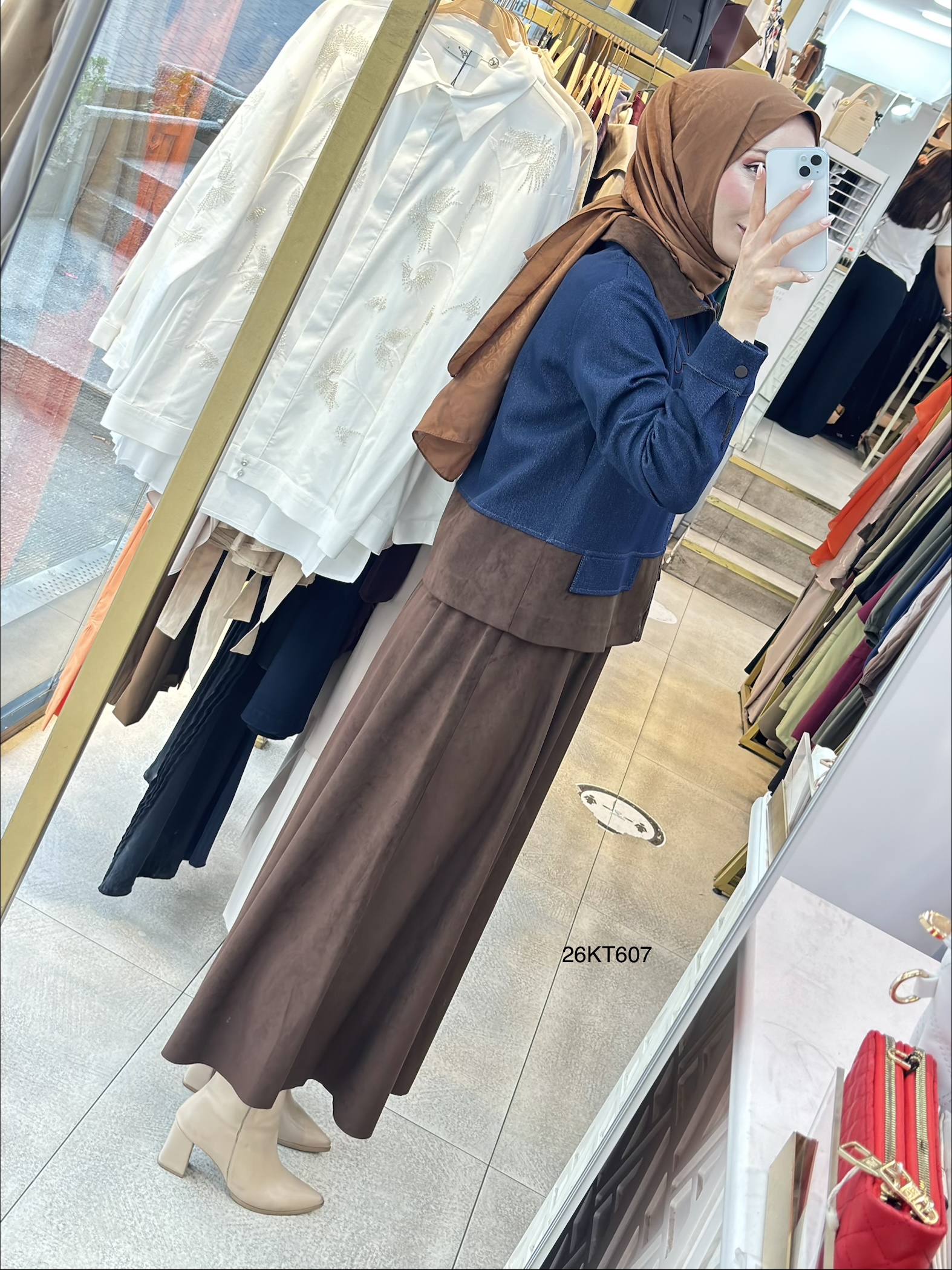 Armine Trend 26KT607 Nubuk Detaylı Takım - Görsel 3